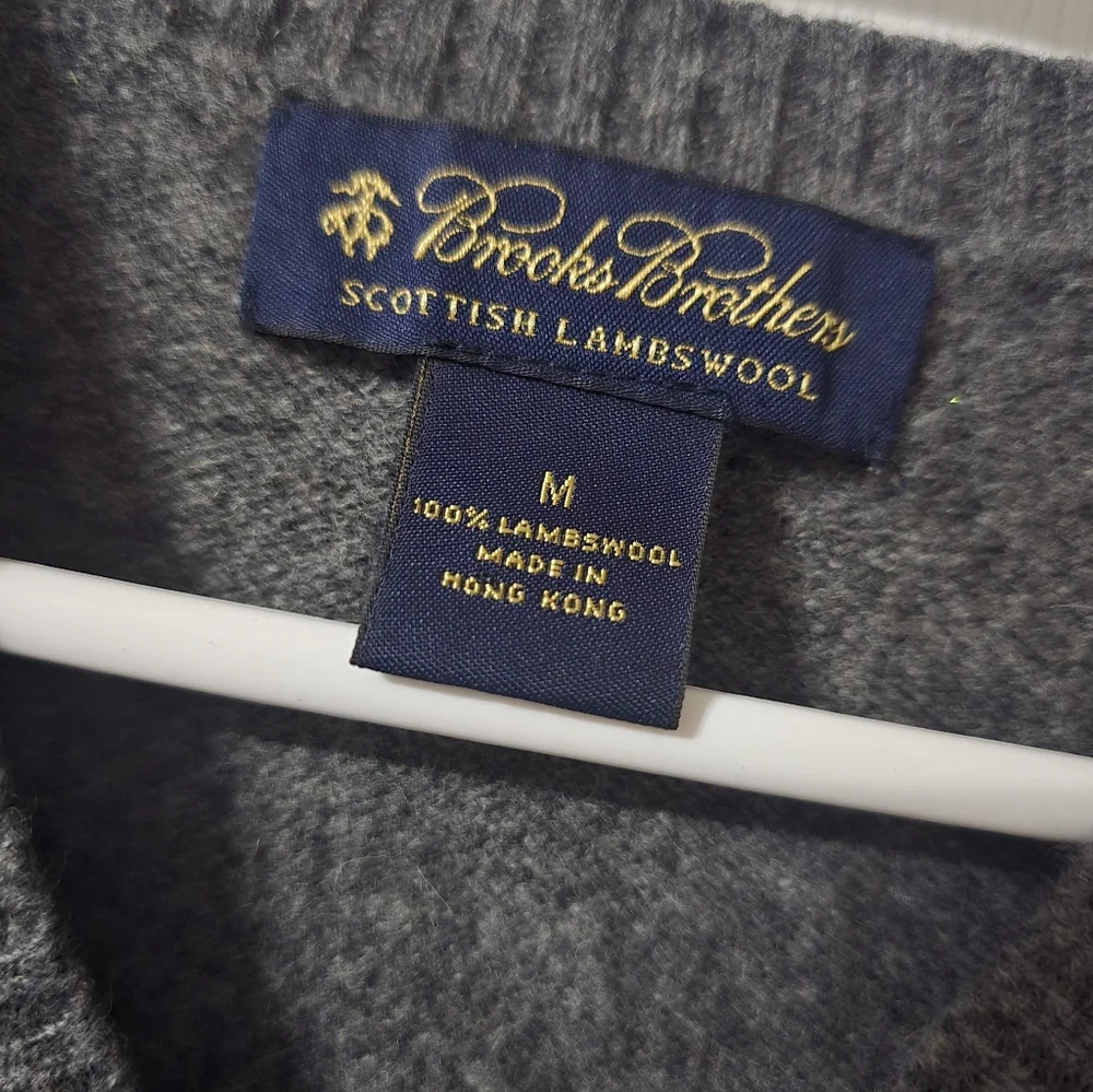 Vintage Lambswool Sweater Vest by Brooks Brothers, Dark Gray, V-Neck, EUC! - Picture 12 of 12